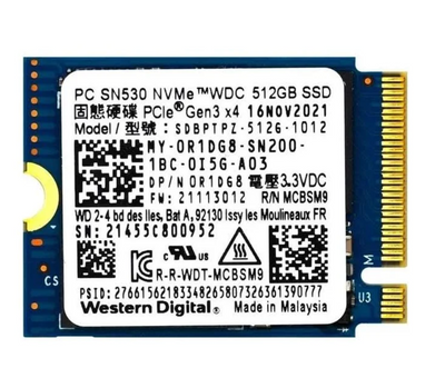 SSD накопичувач Western Digital SN530 512GB M.2 2230 NVMe PCIe 3.0 Б/У 572141 фото