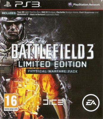 Игра Battlefield 3 Limited Edition Physical Warfare Pack(PS3) 61125 фото