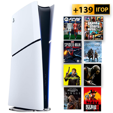 PlayStation 5 slim +139 Ігор +12 міс Гарантії  Б/У Без Геймпада 123774773 фото