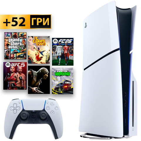 PlayStation 5 slim +52 Гри +12 міс Гарантії Б/У 2377466 фото