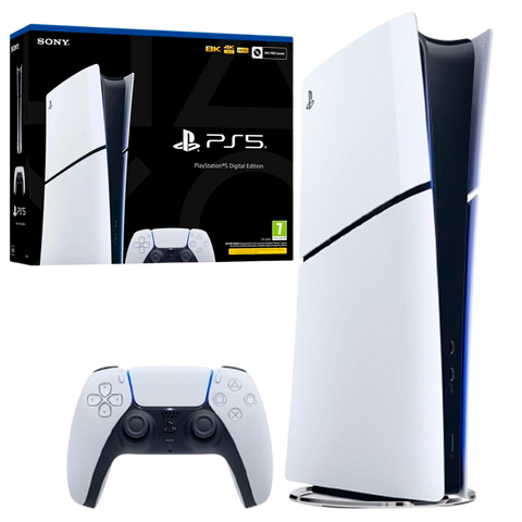 Sony PlayStation 5 Slim Digital Edition 1TB White Б/У + DualSense &mdash; ідеальний стан +6 міс Гарантії 15554437 фото