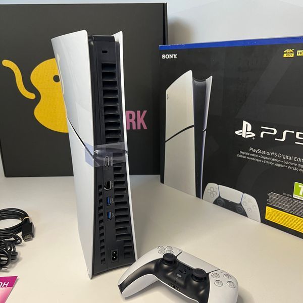 Sony PlayStation 5 Slim Digital Edition 1TB White Б/У + DualSense &mdash; идеальное состояние +6 мес Гарантии 15554437 фото