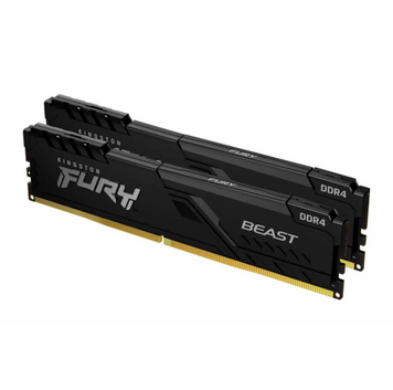 Оперативна пам&rsquo;ять Kingston Fury Beast DDR4 16GB (2x8GB) 3200MHz CL16 (KF432C16BBK2/16) Б/У 572130 фото