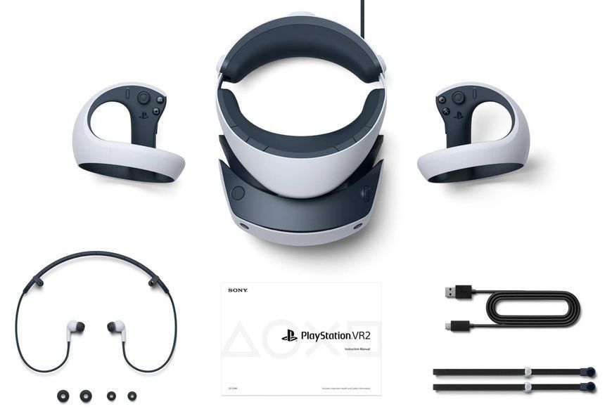 Playstation VR2+ 2 controllers vr2 Sens +12 міс Гарантії Окуляри віртульної реальності Б/У 1234931 фото