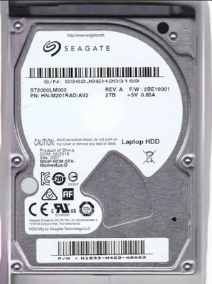 Жорсткий диск 2 TB HDD Seagate Momentus ST2000LM003 2.5" Б/У 572130 фото
