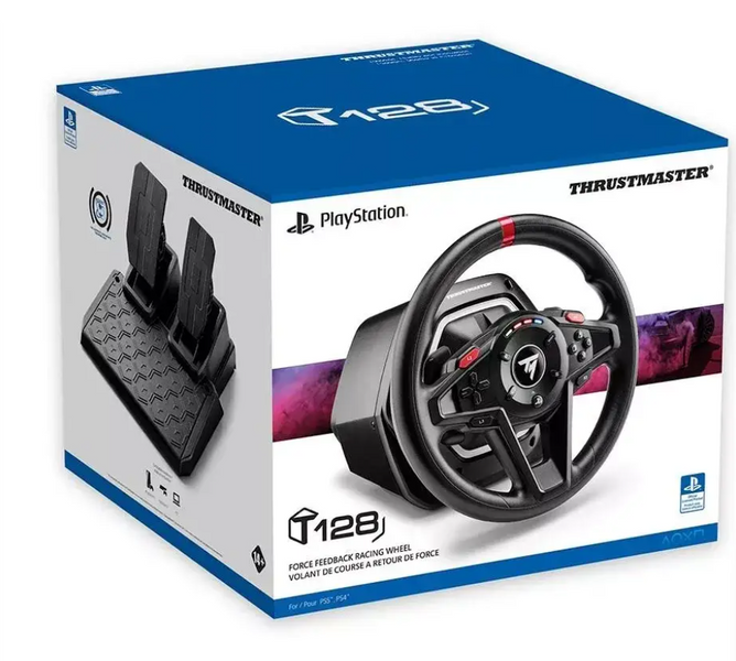 Кермо та педалі Thrustmaster T128 Racing Wheel Новий 001826 фото