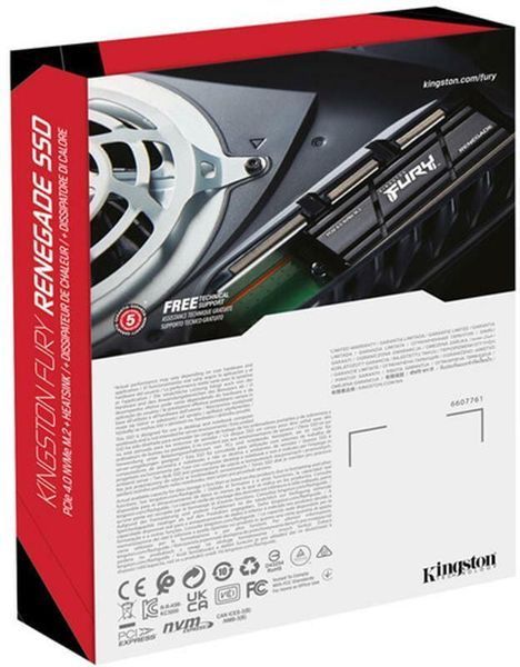 SSD накопичувач Kingston FURY Renegade 2TB M.2 2280 PCIe 4.0 NVMe Б/У 572130 фото