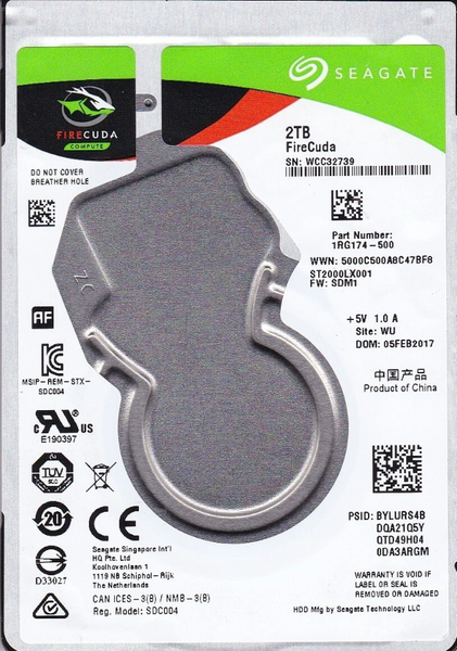Жорсткий диск Seagate HDD 2.5" 2TB Б/У 572130 фото Жорсткий диск Seagate HDD 2.5" 2TB Б/У 572130 фото